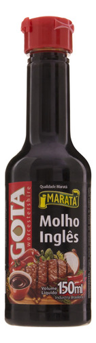 Molho inglês Maratá Gota sem glúten em frasco 150 ml