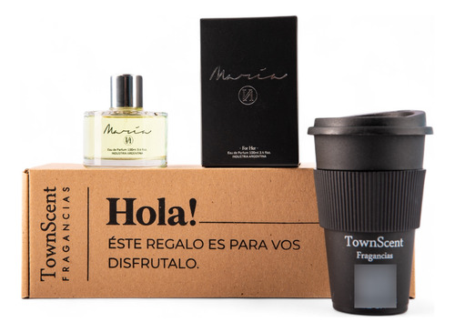 Set Caja Regalo Perfume María X 100ml Edp + Vaso Termico