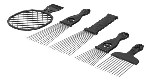 Juego De 5 Peinetas De Acero Inoxidable Afro Africano Twist