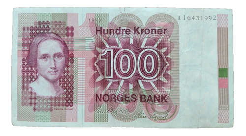 Billete 100 Kroner 1982 Noruega Ai6431992 