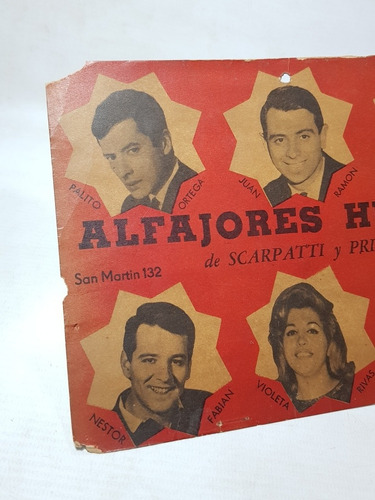 Imagen 3 de 6 de Antiguo Y Raro Cartel De Almacén Alfajores Huinca Mag 57849