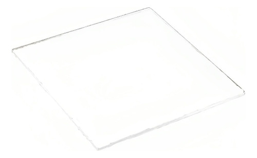 Chapa 50x50cm  Acrílica Transparente Placa Espessura 2mm