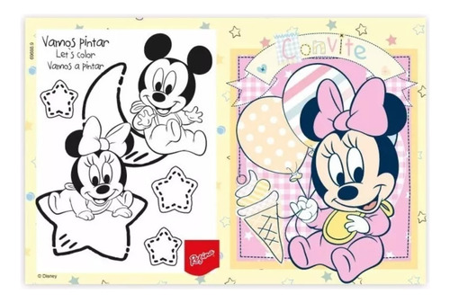 Convite De Aniversário Chá De Bebê Festa Minnie Baby 8 Uni 