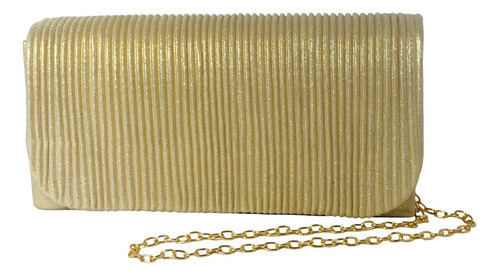 Bolsa De Fiesta De Dama Color Oro Clásica