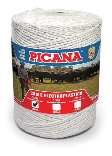 Cable Electroplástico Picana® - Rollo De 300 Mt.