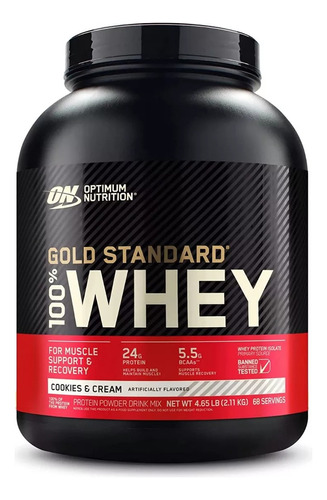 Whey Gold Standard 5lbs 100% Proteína | Optimum Nutrition