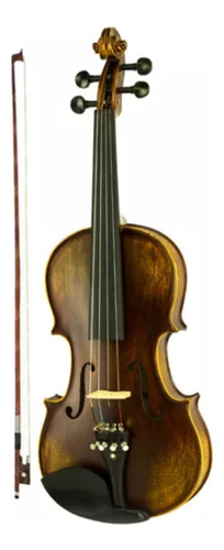 Violino 4/4 Scarlett Profissional Tampo Spruce Sólido Maciço Cor Marrom-claro
