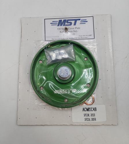 Tapa Carter Mst Billet Verde Anodizado Con Tornillería Vocho