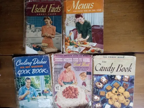 Libro De Cocina Vintage X 5 (Usado)