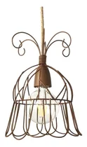 Comprar Lampara Colgante Jaula Rustico Hierro Oxido Vintage Cod 032