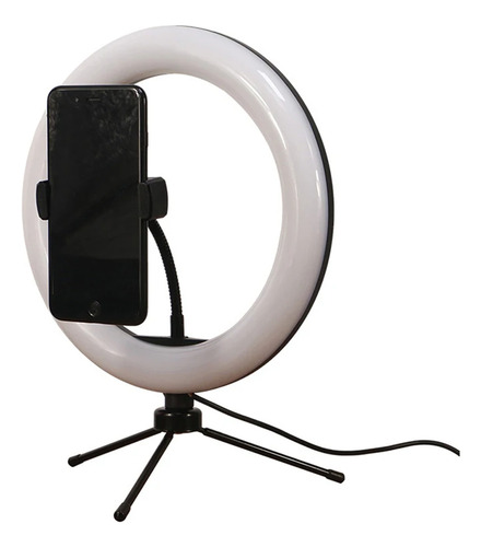 Soporte Porta Celular Telefono Aro Luz Anillo Tripode 1/4