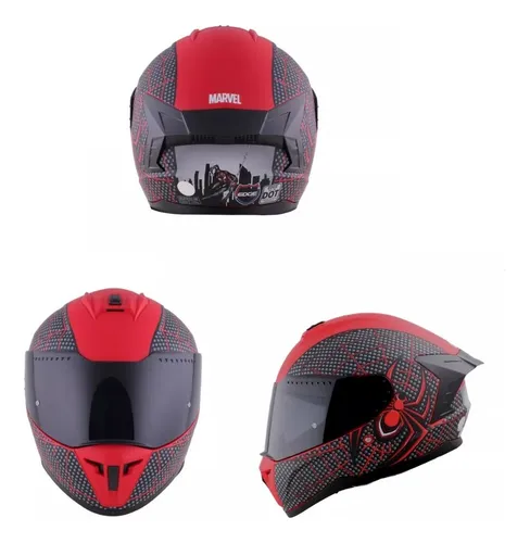 Casco Integral Moto Edge Marvel Black Panther Motos.shop