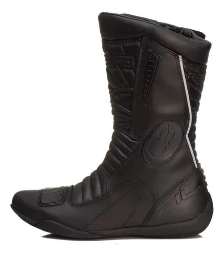 Bota Acero En Cuero Carbon Low Motocicilista Moto