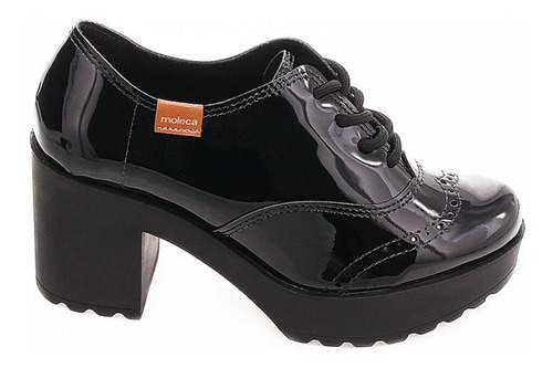 Sapato Feminino Oxford Moleca Salto Alto Frete Grátis Origin | Mercado Livre