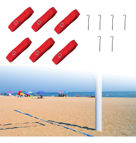 Para Juego De 6 Líneas De Voleibol De Playa Para Demarcar