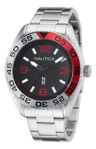 Nautica N83 Reloj De Pulsera De Acero Inoxidable Para Hombre