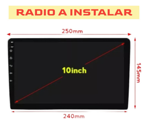 Bisel Adaptador Radio 10 Pulgadas Jac Refine Furgon +2017