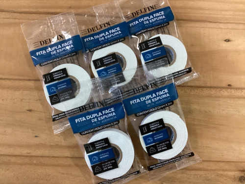 Imagem 1 de 1 de Fita Dupla Face Papel De Espuma Delfix 12mmx2m C/05rls
