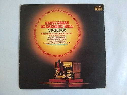 Lp Virgil Fox Heavy Organ At Carnegie Hall Buen Estado Aceta