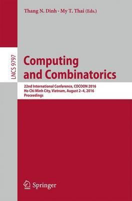 Libro Computing And Combinatorics : 22nd International Co...