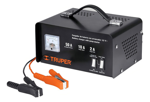 Truper Carba-50, Cargador De Baterías 12 V, 50 A, Amperímetro