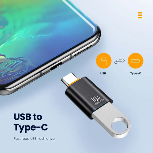 Adaptador Tipo C A Usb 3 -convierte Macho-c A Hembra-usb-otg