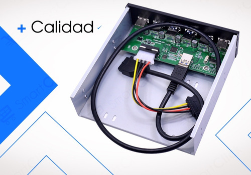 Panel Frontal Pc 4 Usb 3.0 Y 2 Usb 2.0 Gabinete 5.25'' Sata