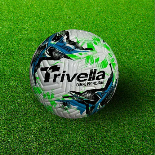 Bola Futebol Campo Profissional Trivella Cor Azul