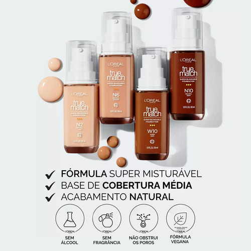 Base Loreal True Match Super Blendable Foundation Original W5
