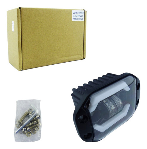 Foco Delantero Rectangular H-4 1224 V Bco-azulbco-ambar