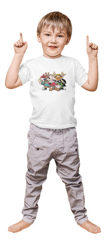 Playera Cuello Redondo Chicos Del Barrio Dama, Niño Y Hombre