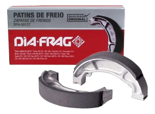 Lona De Freio Titan 150/125 Fan125/150 Twister Diafrag Std