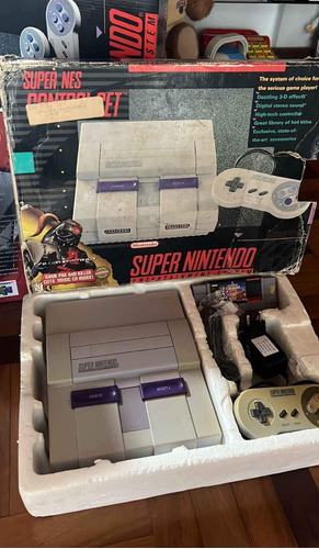 Nintendo Super Original Na Caixa - Ótimo Estado