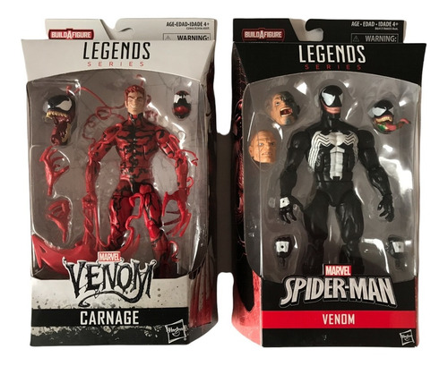 Carnage Y Venom Mcfarlane & Bagley Style Marvel Legends 2fig (Usado)