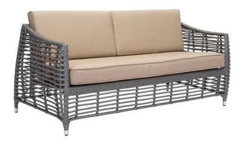 Sofa Para Exterior Modelo Trek Beach - Gris / Beige Këssa Mu