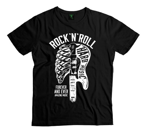 Polera Rock And Roll Música Hard Musica Xxl Xxxl Unisex