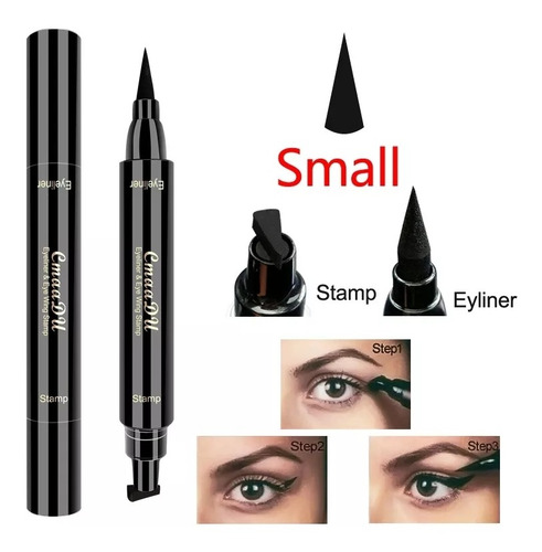 Delineador De Ojos Líquidos Con 2 Puntas Larga Duración