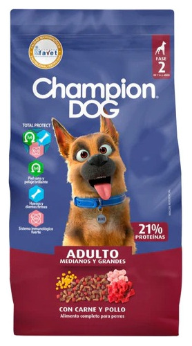 Champion Dog Adulto 18kg. Despacho Gratis!! Santiago