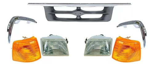 Faros Cuartos Biseles Parrilla Ranger 93 94 95 96 97 Cromo