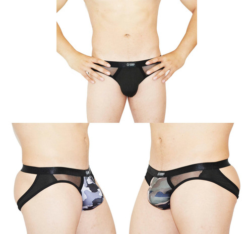 Pack 3 Suspensorios De Lycra Sexys Ycómodos Para Hombre Neo