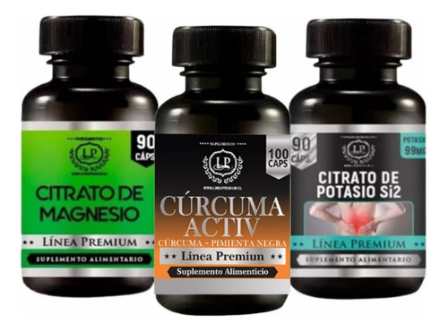 Magnesio+potasio+curcuma& Pimienta - Unidad a $321