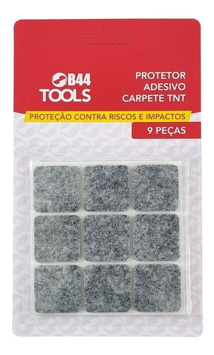 Imagem 1 de 3 de Protetor Adesivo Carpete Tnt 9un Quadrado 27mm - B44 Imports
