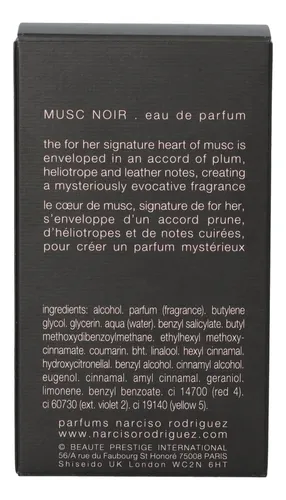 Eau De Parfum Narciso Rodriguez Musc Noir 30 Ml Para Perfume