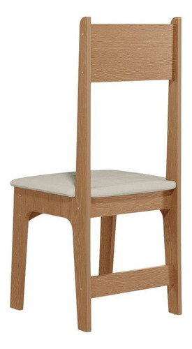 Conjunto De Jantar 4 Lugares Com Mesa Retangular Tampo Wt