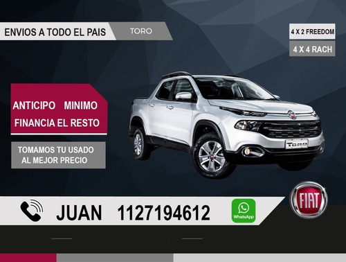 Fiat Toro 2.0 4x4 At Pack Premium Acepto Usados,.*j