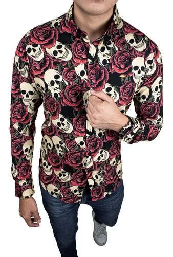 Patrocinar barajar conjunción Camisa Calaveras Hombre | MercadoLibre 📦