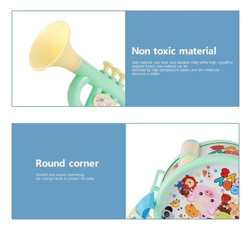 Juego De Instrumentos Musicales Para Niños, 7 Piezas, Instru