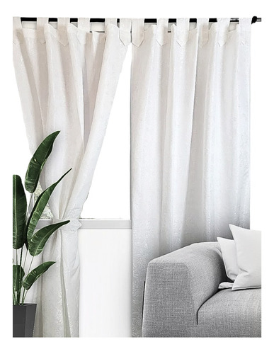 Cortinas Modernas Finas Decoracion Hogar Yacard Gruesa X 2