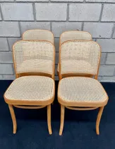 Comprar Antiguo Juego 4 Sillas Thonet Mod Hoffman 392 \u002F 811 Original