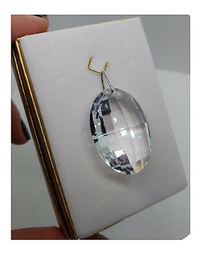 Imagem 2 de 3 de Pingente Matrix Cristal Swarovski Em Prata 925 - 3,2 Cm